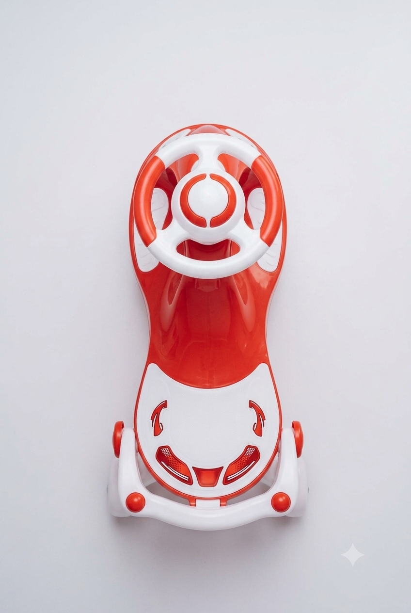 Red Teddy Racer Magic Swing Car for Kids - Image 6