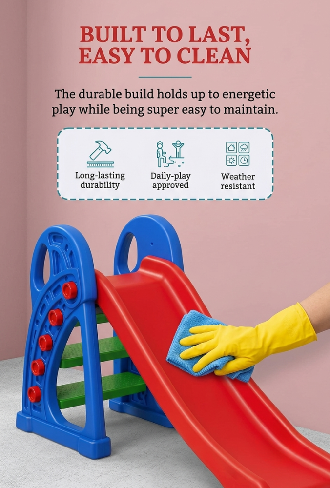 Adventure Kids Climbing Slide with Wide Steps - Image 2