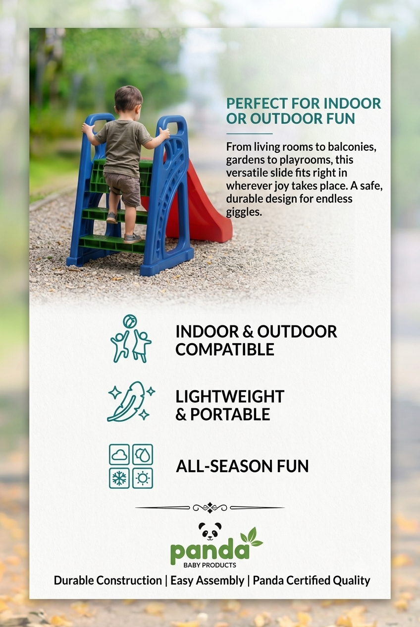 Adventure Kids Climbing Slide with Wide Steps - Image 4